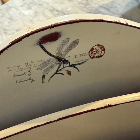 Vintage Style Cream Letter Organizer - Picture 2 of 9